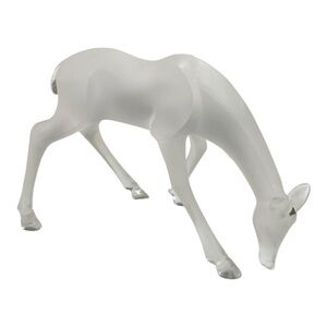 Winter wonderland frosted heavy plastic Deer, Holidays, Christmas decor